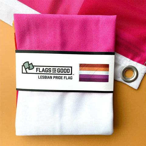 Lesbian Pride Flag: (M) 2ft x 3ft Single Sided
