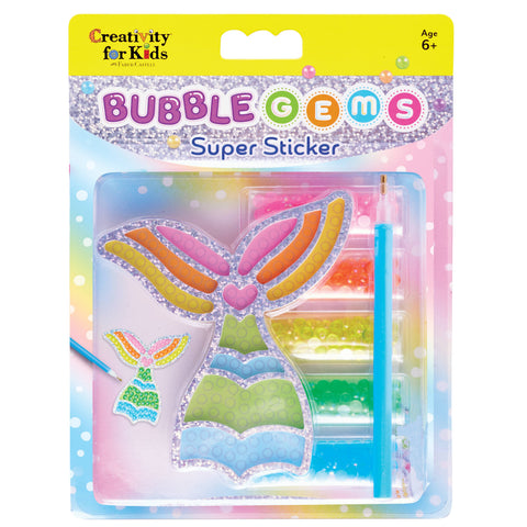 Bubble Gems Super Sticker Diamond Painting Kits for Kids: Rainbow