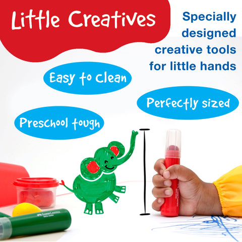 Little Creatives Jumbo Squeezing Paintbrush 6 Ct