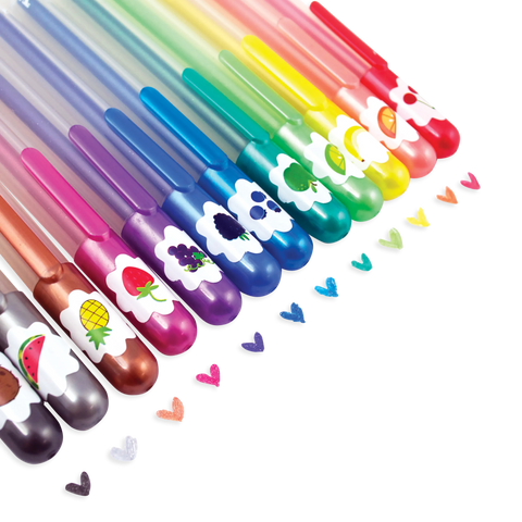 Yummy Yummy: Scented Glitter Gel Pens (Set of 12)