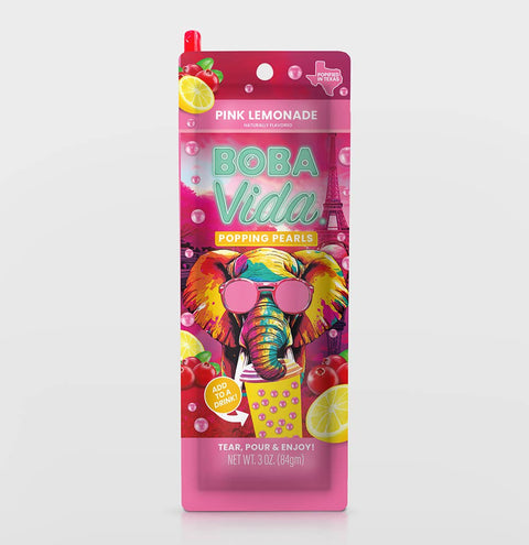 BobaVida Popping Boba Pink Lemonade