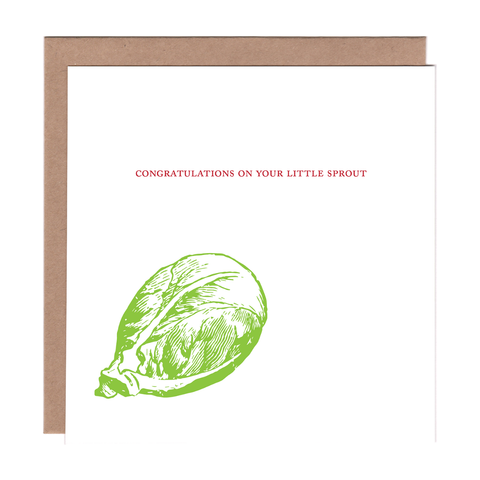 Little Sprout Baby Greeting Card