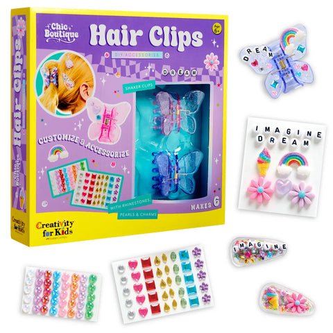 Chic Boutique Diy Hair Clip Kit For Kids