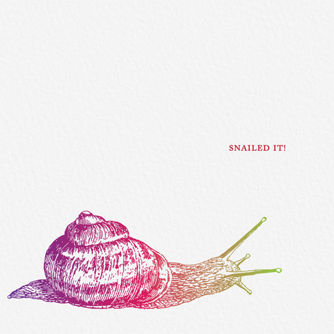 Snailed It Congratulations Greeting Card