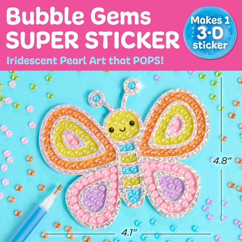 Bubble Gems Super Sticker Diamond Painting Kits for Kids: Bubble Tea