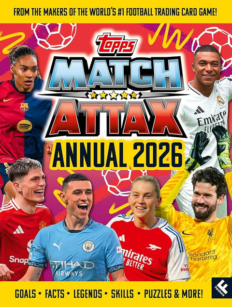 Match Attax Annual 2026: The best official illustrated football annual, brand new for 2026 and full of action – the perfect gift for footy-loving kids and teens this Christmas! cover image