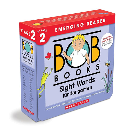 Bob Books - Sight Words Kindergarten Box Set | Decodable Phonics Books, Ages 4 and up, Kindergarten, Flashcards (Stage 2: Emerging Reader) cover image
