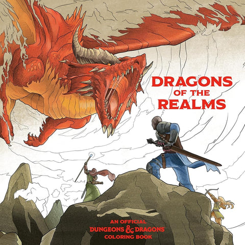 Dragons of the Realms: An Official Dungeons & Dragons Coloring Book cover image