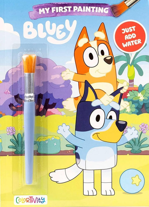 Bluey Colortivity: My First Painting (Color & Activity with Paint) cover image