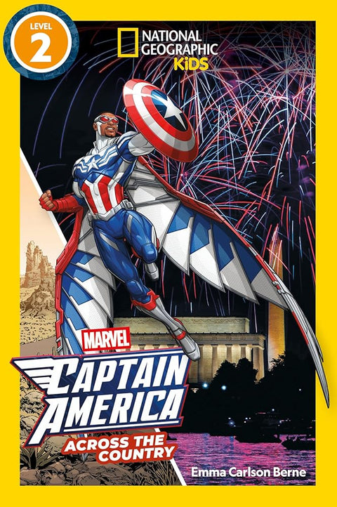 Marvel's Captain America Across the Country (National Geographic Kids Readers, Level 2) cover image