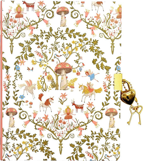 Enchanted Forest Locking Journal (Locking Diary) cover image