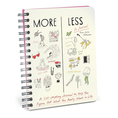 More / Less: A List-Making Journal to Help You Figure Out What You Really Want in Life cover image