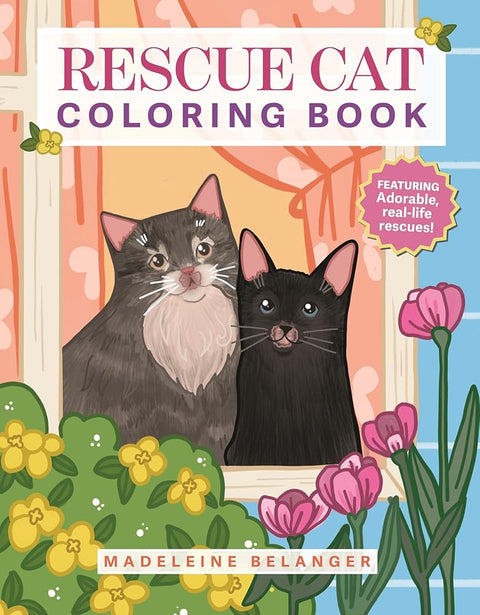 Rescue Cat Coloring Book: Featuring adorable, real-life rescues! cover image