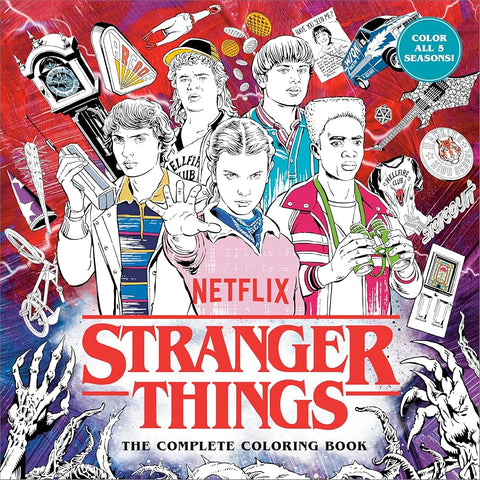 Stranger Things: The Complete Coloring Book (Color All Five Seasons!) cover image