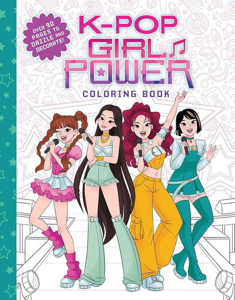 K-Pop Girl Power Coloring Book cover image