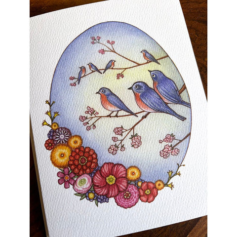 Bluebirds Card | Anna Alter