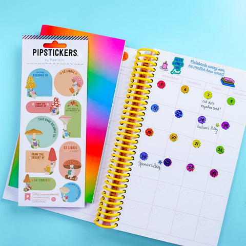 Literary Mushrooms Bookplates: 0001