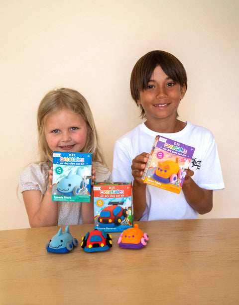 Creatibles Mini Air Dry Clay Car Kit - Turbo Tabby
