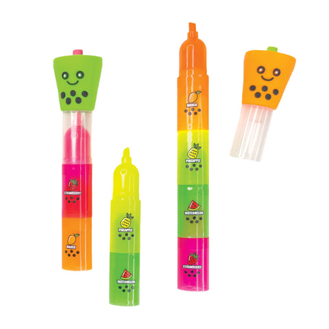 Boba Tea Stackable Scented Highlighters