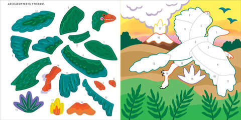 My First Color-By-Sticker Book: Dinosaurs