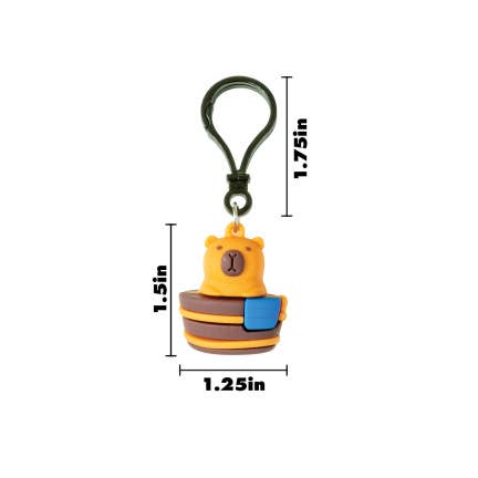 Capybara BAckpack Buddy Keychain
