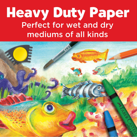 Watercolor Paint Paper Pad 9" x 12" Heavy-Duty 15 Pages