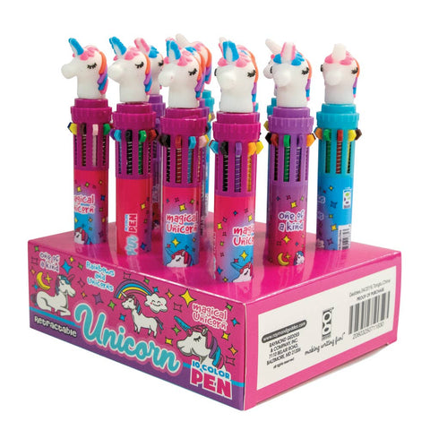 Unicorn 10 Color Pen  12/dsp