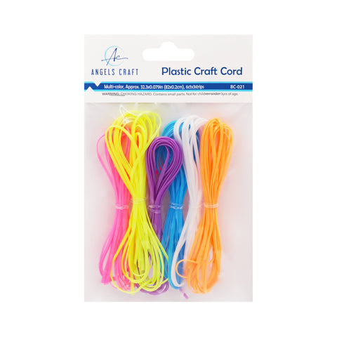 Bright Colors Plastic Craft Cord Set (18-Count): Bright Colors
