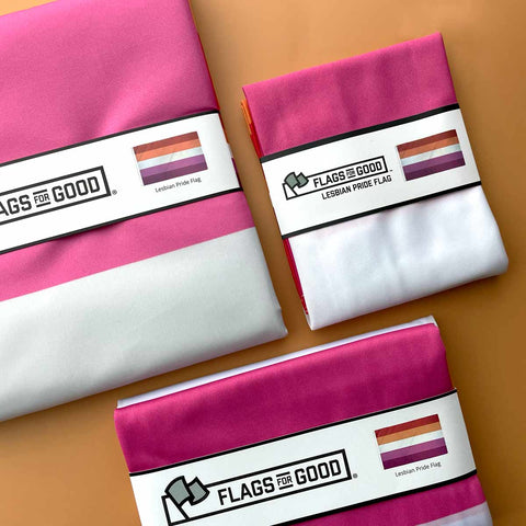 Lesbian Pride Flag: (M) 2ft x 3ft Single Sided