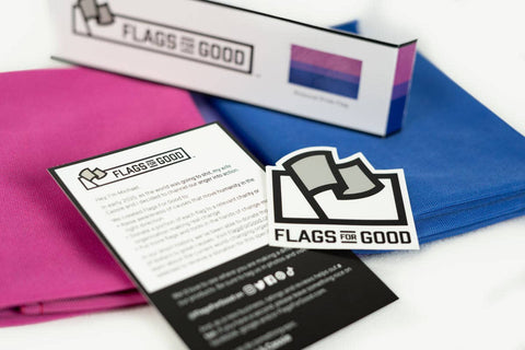 Bisexual (Bi) Pride Flag: (M) 2ft x 3ft Single-Sided with Grommets