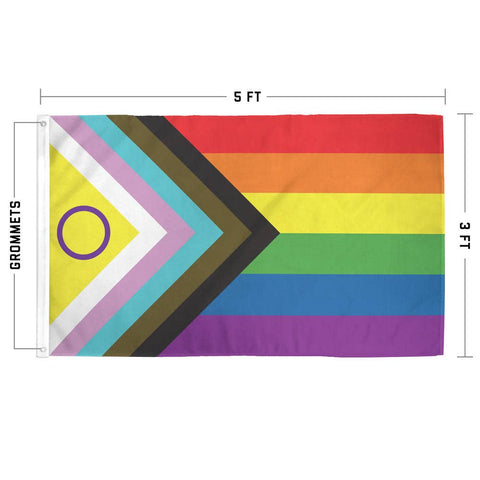 Intersex Progress Flag: (M) 2ft x3ft Single-Sided with Grommets