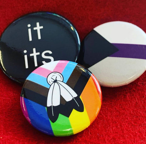 Pride Buttons (1" - 1.5” diameter): Proud Sibling