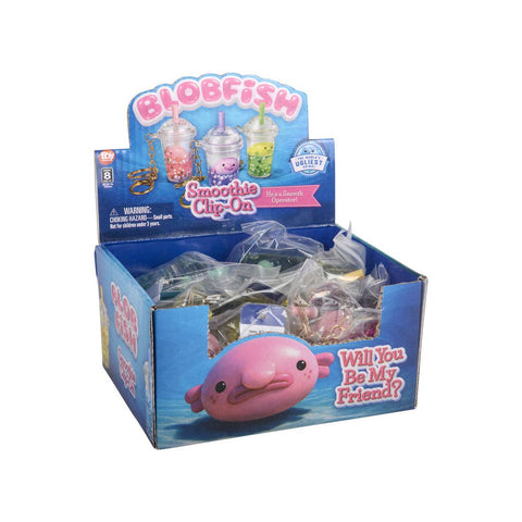 Blobfish Smoothie Clip-on Backpack Buddy Keychain