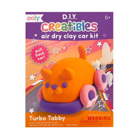 Creatibles Mini Air Dry Clay Car Kit - Turbo Tabby