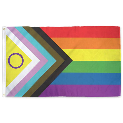 Intersex Progress Flag: (M) 2ft x3ft Single-Sided with Grommets