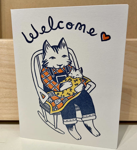 Welcome Letterpress Card | Anna Alter