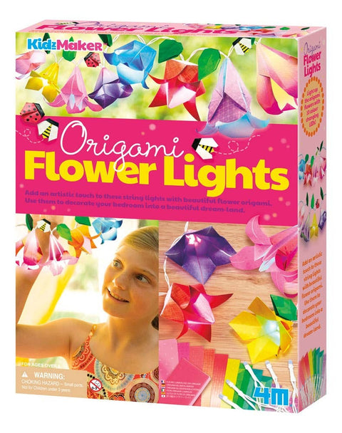 Origami Flower Lights Kit | 4M Kidzmaker by Toysmith