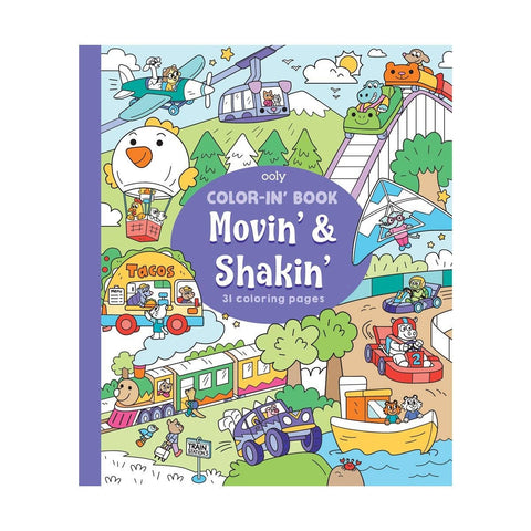 Color-In' Book: Movin' & Shakin' | OOLY