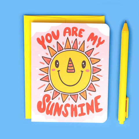 You Are My Sunshine Sunny Friendship Card | Turtle's Soup