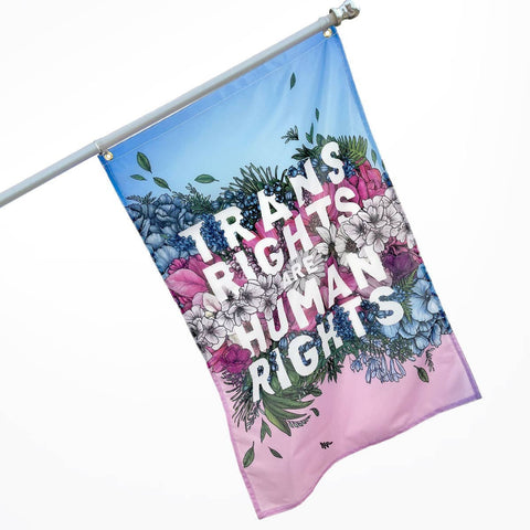 Trans Rights Are Human Rights Flag | Transpainter