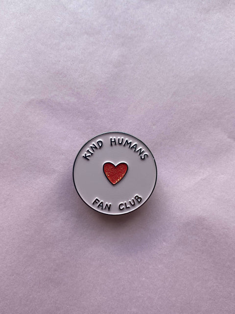 Fluffmallow | Kind humans fan club enamel pin