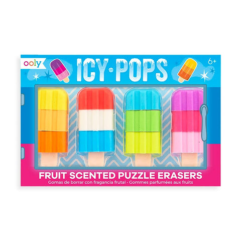 Icy Pops Scented Puzzle Erasers | OOLY