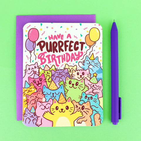 Have A Purrfect Birthday Cat Card | Turtle's Soup