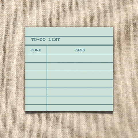 Library Card To-Do List Sticky Notes | Wildly Enough