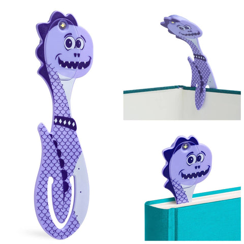 Purple Dinosaur Flexilight LED 2 in 1 Reading Book Light/Bookmark | Thinking Gifts Company Ltd