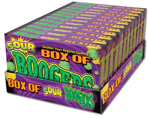 Box of Sour Boogers, Gross Gummy Candy, 3.25oz | Grandpa Joe's Candy Shop