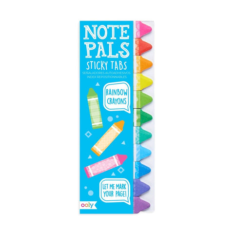 Rainbow Crayons Note Pals Sticky Tabs | OOLY