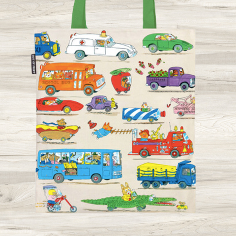 Richard Scarry: Cars and Trucks and Things That Go Tote Bag | Out of Print