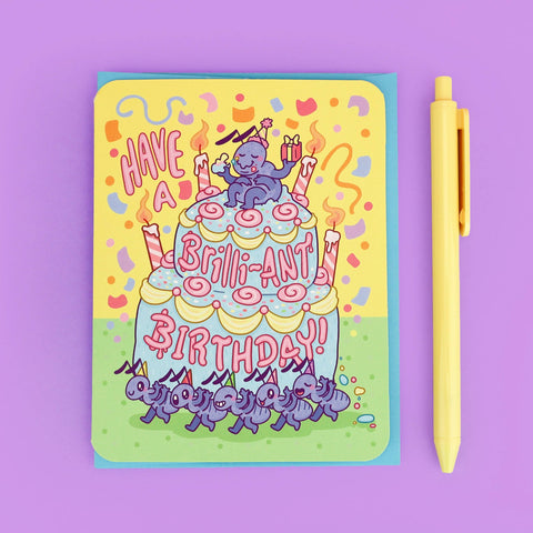 Brilliant Ant Birthday Card Birthday Card | Turtle's Soup