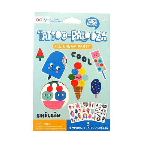 Ice Cream Party Mini Tattoo Palooza Temporary Tats X Suzy | OOLY